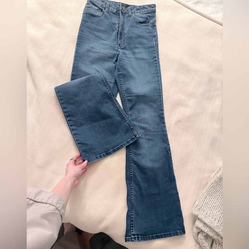 ASOS Dark Blue Super Stretch Flare Women's Jeans